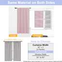 Simplebrand Ava Blush Blackout Curtains for Bedroom 63 Inch Length 2 Panels Set, Nursery Thermal Insulated Energy Saving Rod Pocket Window Treatment Curtains Blackout Drapes, W40 x L63 Inch, Blush