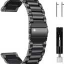 JUSUTEK 2025 Universal Titanium alloy Watch Band 16/18/20/22mm Metal Watchband Quick Release Strap Watch Band Titanium Bands Compatible for Men Women
