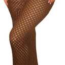 Milumia Women's Hollow Out Crochet Swimsuit Cover Up Skirt Beach Coverup Bodycon Maxi Skirt (Large, Brown)