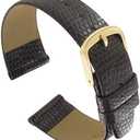 Hadley Roma MS706 18mm Mens Regular Brown Lizard Grain Watch Band