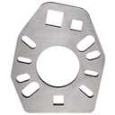 Mission Automotive Pinion Flange Holding Tool - Stainless Steel, Silver Powder Coated, 2x 1/2 In Square Sockets