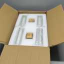 Epinl Wall Sconces Set of Two - Gold Sconces Wall Lighting 14W Dimmable LED Crystal Bathroom Light Fixture with Bubble Glass 15.7inch Indoor Vanity Lights for Bathroom Hallway Bedroom (2 Pack)