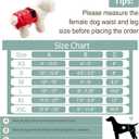 Female Dog Diapers - Reusable Diapers for Doggie in Heat - Highly Absorbent for Pet Incontinence with Adjustable Snaps (Pack of 3) Red, M (Red,Black&Purple)