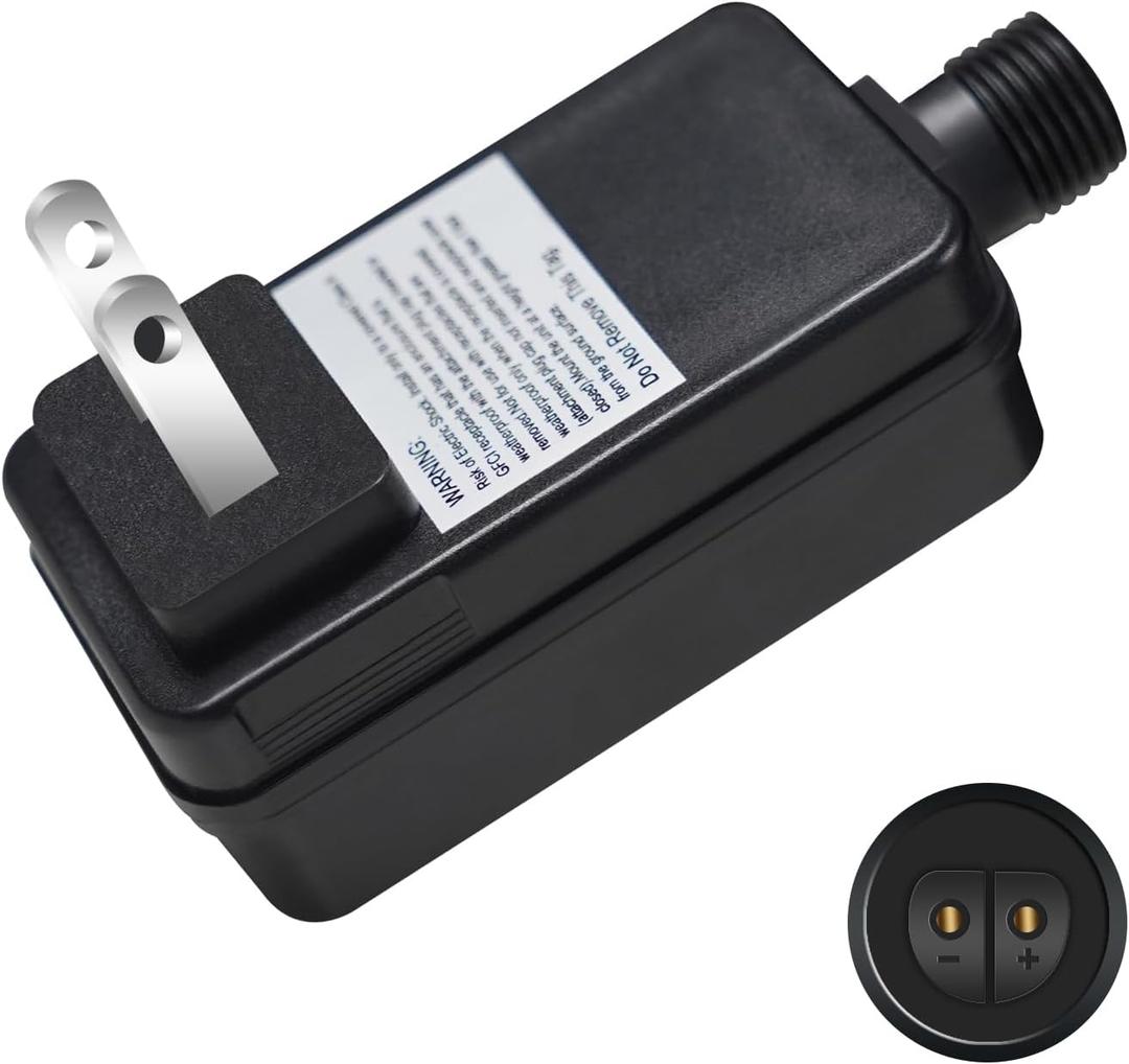 12V 1A 12W Class 2 Power Supply, LED Transformer Replacement, Outdoor Low Voltage Power Adapter, Yard Inflatable Adapter, Plug for String Light, Rope Lights (One Pack)