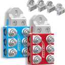 Kaas Heavy-Duty Battery Terminals - 8AWG to 4/0 AWG, with Interchangeable Heads M4-M10, 1/4-20, 3/8-16 - Innovative Modular Design Fits All Batteries, Threaded Stud/Top Post/Side Post
