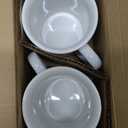 Le Creuset Enamel On Steel Demi Kettle with Metal Finishes & Stoneware Set of 2 Mugs, 1.25 qt. Kettle & (2) 14 oz. Mugs, White