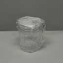 50 oz Reinforced Medium Acrylic Canister with Locking Clamp, Airtight Flip Jar | Food Storage Container for Flour, Sugar, Coffee, Candy, Cookie etc