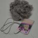Old Lady Wig Costume Set for Women Short Curly Silver Grey Granny Wigs for Cosplay Old Woman Wig Halloween Party Wigs