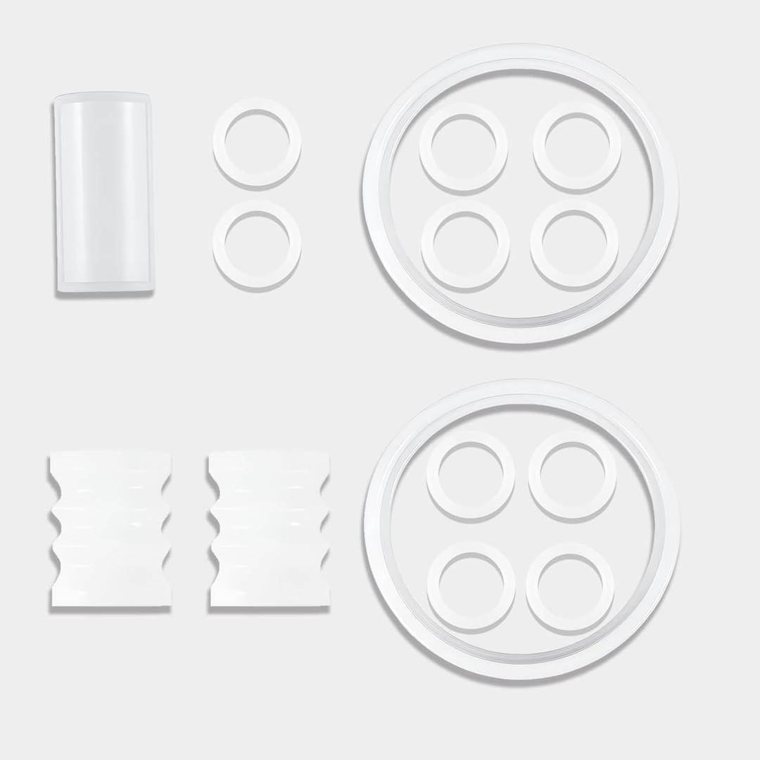 15-Piece Soft Serve Ice Cream Machine Repair Kit O-Rings, Gaskets, Seals & Tubes for VEVOR, YIKAFU | Premium Food-Grade Silicone, Leak-Resistant, Easy Installation for Commercial & Home Use