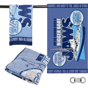 UNIVERSAL ALL-ACCESS Jaws Hand Towels for Adults - Towel Set Bundle with Kitchen Towel and More | Shark Hand Towel Bathroom Decor