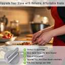 (2025 Upgraded) W10594481 Gas Stove Knobs Replacement for Whirlpool Range/OvenStainless Steel Control Knob Replaces WPW10594481 AP6023301 Cooktop Knob, Fit WCG97US6DS00 WCG97US0DS00, etc. 5 Pack