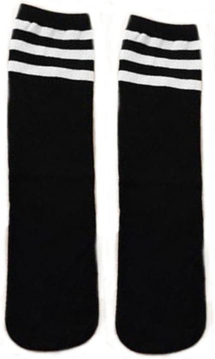 Snadulor Colored Knee High Tube Socks Soccer Socks School Team Socks for 3-8 Years Old Kids Girls Boys