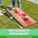 GoSports Portable Cornhole Sets, 8 Styles Choose 4 x 2 ft or 3 x 2 ft - Boards Include 8 Bean Bags, Travel Case, and Game Rules