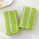 YiLUOMO Green Spring Hand Towel Modern Wave Pattern Design Super Soft 100% Cotton Highly Absorbent St. Patrick Day Decorations Hand Towels for Bathroom 13 x 29 Inch,2 Pieces