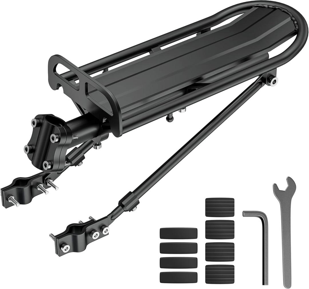 Bike Rear Rack Retractable Aluminum Alloy Bicycle Cargo Rack Mount