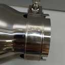 Exhaust Pipe Tail Pipe 3" Inlet Exhaust Tip Coated Bolted Exhaust Tailpipe Tip Truck Muffler System Decorate Exhaust Tip (Color : Silver)