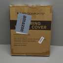 Road Comforts Steering Wheel Cover Black Tan Universal Fits 14.5 15.5 Inch Cars