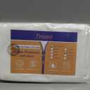 Precoco White Pillow Cases Standard Size-100% Cotton Pillowcase Covers with Zipper Hidden, Breathable & Ultra Soft/Pillow Covers for Easy Care, Set of 2