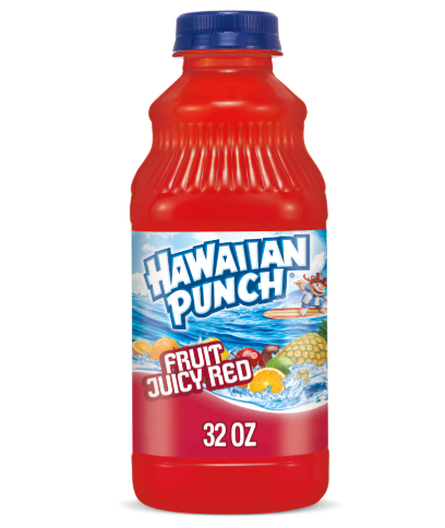 Hawaiian Punch Fruit Juicy Red Fruit Juice Drink, 32 Fl Oz Bottle (Pack Of 12), Caffeine-Free, Carbonation-Free, Gluten-Free, Excellent Source Of Vitamin C, Less Than 100 Calories, Best By 10/11/2026)