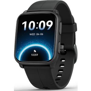 MorePro Fitness Tracker with 24/7 Heart Rate & Blood Pressure Monitor, Blood Oxygen & Sleep Tracker, Smart Watch with Step Calorie Counter, IP68 Waterproof Activity Tracker for Women Men Android iOS (Black)