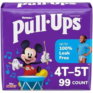 Pull-Ups Boys' Potty Training Pants, Size 4T-5T Training Underwear (38-50 lbs), 99 Count (3 Packs of 33)