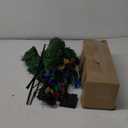 Outdoor Christmas Decorations Solar Christmas Tree with 4 Set Christmas Tree 80pcs Multicolor C6 Led Lights 8 Lighting Modes Waterproof Pathway Lights for Outside Garden and Yard