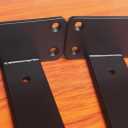 8 Pack - 12 inch Black Hidden L Shelf Bracket (1/5 Inch Thicked) Iron Floating Shelf Brackets Rustic Industrial Metal Brackets for Shelf Support