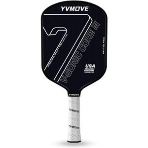 Pickleball Paddle with T700 Raw Carbon Fiber Surface & 16mm STR-Core Power Polymer Core, Premium Pickle Ball Racket Designed for Ultimate Spin & Consistency, USAPA Approved