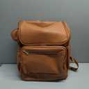Leather Diaper Bag Backpack, Multi-Function, Anti-Theft, Waterproof Fast Ship