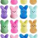 Rdogeia 16PCS Easter Stuffed Bunny Plush Toys,Easter Basket Stuffers Egg Fillers,Easter Bunny Bulk Stuffed Animals Plushie for Kids Boys Girls Party Favors Gifts