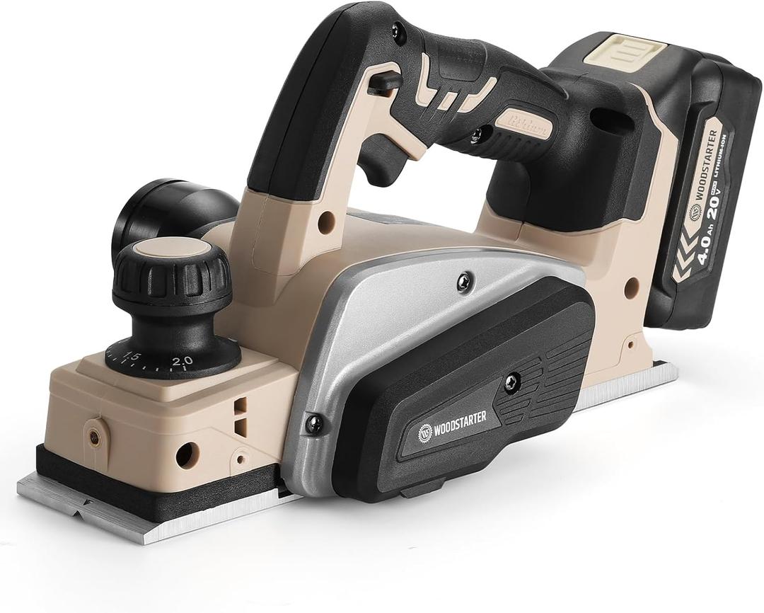 Cordless Electric Hand Planer for Makita (Bare Tool), Brushless Motor, 15000RPM Power Wood Planer with Edge Guide and Dust Bag, 3-1/4 Inch Planing Width, Ideal for Wood Chamfer