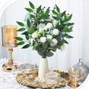 40Pcs Italian Ruscus Greenery Stems 18" Artificial Silk Greenery Leaves for DIY Bouquet Filler Table Centerpieces Home Indoor Decor