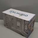 32-122inch Corner Shower Caddy Tension Pole Black, Rustproof Drill-Free Shower Shelves for Bathroom Bathtub Washbasin, Adjustable Shower Organizer with 4 Tier Patent Stable Shelves & Towel Bars