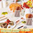 144 Pcs Thanksgiving Little Pumpkin Baby Shower Favor Fall Baby Shower Pens Gifts Bulk with a Little Pumpkin Is on The Way Thank You Card for Thanksgiving Gender Reveal Party Supplies Decor