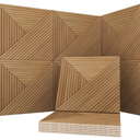 Acoustical Wall Panels, 6-Piece 23.62 X 23.62 Inches Art Acoustic Panels, Decorative Acoustic Panels, Acoustic Wall Panels, Sound Absorbing Wall Art, Arcadian Vortex