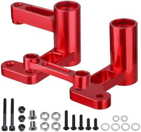 HobbyPark Aluminum Steering Bellcranks, Drag Link for 1/10 Traxxas Slash 2WD / Rustler VXL/Bandit, Replaces Part 3743 (Red)