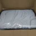 Madison Park Signature Glam Cozy Comforter Set - All Season Bedding Combo Filled Insert and Removable Duvet Cover, Shams, Decorative Pillows, Metallic White King(110"x96") 10 Piece