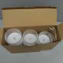 Amagic Glass Flameless Candles with Remote, Battery Operated Candles with Timer, Real Wax LED Pillar Candles with Flickering Flame for Home Wedding Fall Decor, White, Set of 3