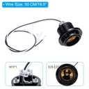 PATIKIL E27/E26 Light Bulb Socket, 4 Set Lamp Base Phenolic Full-Thread Holder with 50 CM/19.5 Inches Wire Lead for Incandescent LED Light Bulbs Replacement,Black