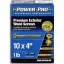 The Hillman Group 48604 Power Pro Exterior All Purpose Screw, 10 x 4 (2)