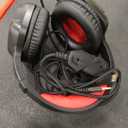 Gaming Headset with Microphone for Pc, Xbox One Series X/s, Ps4, Ps5, Switch, Stereo Wired Noise Cancelling Over-Ear Headphones with Mic, RGB, for Computer, Laptop, Mac, Nintendo, Gamer (Red)