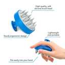 2 x Nizoral Hair Shampoo Brush with Soft Silicone Scalp Massager Brush Head, for All Hair Types, Deep Cleanses Scalp and Removes Dead Flaky Skin and Residue
