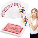 Yopay Large Playing Cards Jumbo, Giant Playing Cards Huge Game Cards for Casino Party Decorations, 10.5 Inches X 14.5 Inches Extra Large Deck of Playing Cards for Kids and Adults