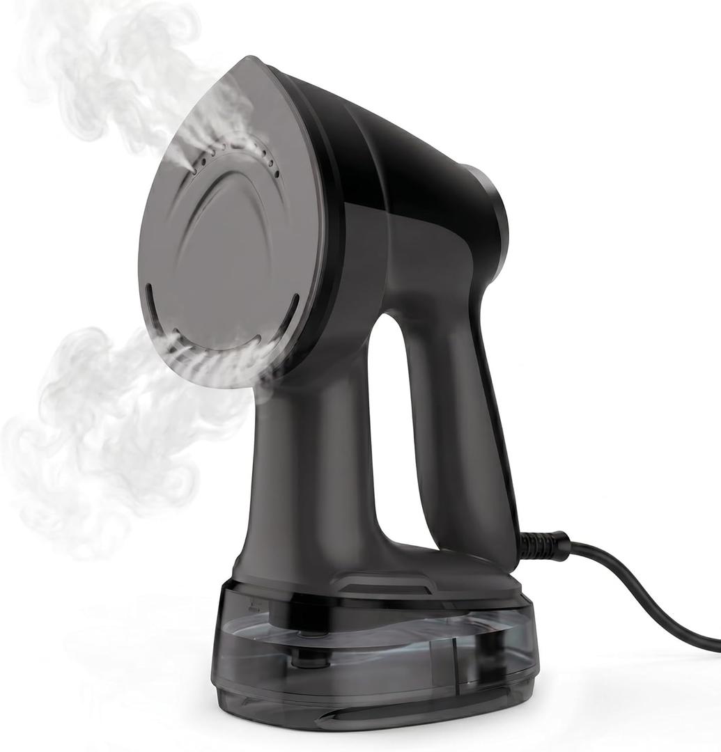 Vacuum Steamer for Clothes Handheld: 3600Pa Powerful Suction,Portable Travel Garment Steamer,400ml WaterTank, LED Display,15s Heat-Up,2-in-1 Steaming & Ironing,No Leak&Stable Steam(for 110-120V)