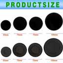 Upgraded Gas Stove Burner Cap Set - 4Piece Metal Cooker Hat Replacement Kit For SABAF Stoves,Oven Gas Hob Burner Crown Flame Cap Cover, Stove Handles Lid Kit (Flat)