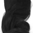 Long Curly Doll Wig 1/3 Ball Jointed Doll Hair, Soft Silk Real Scalp, Customizable Styles, Comfortable Wear, for 22-23cm Head Circumference (Black)