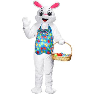Hicarer 5 Pcs Easter Bunny Costume Adult Rabbit Costume Bunny Suit for Easter Mascot Outfit Cosplay