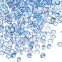 MECCANIXITY 16800 Pcs Wedding Table Scatter Confetti Diamond, 3mm Mini Crystals Acrylic Fake Diamonds Rhinestones for Table Centerpiece Decorations Vase Filler Beads(Bright Blue)