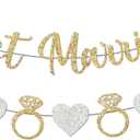 Just Married Banner Wedding Decorations Just Married Decorations Just Married's Sign Just Married's Car Decorations Wedding Reception Decorations (Just Married)