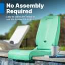 Step2 Foldable Adult Flip Seat, Portable Outdoor Chair for Poolside, Tailgating, Camping, Picnic Chair, Provides Back Support When Sitting on Ground, White